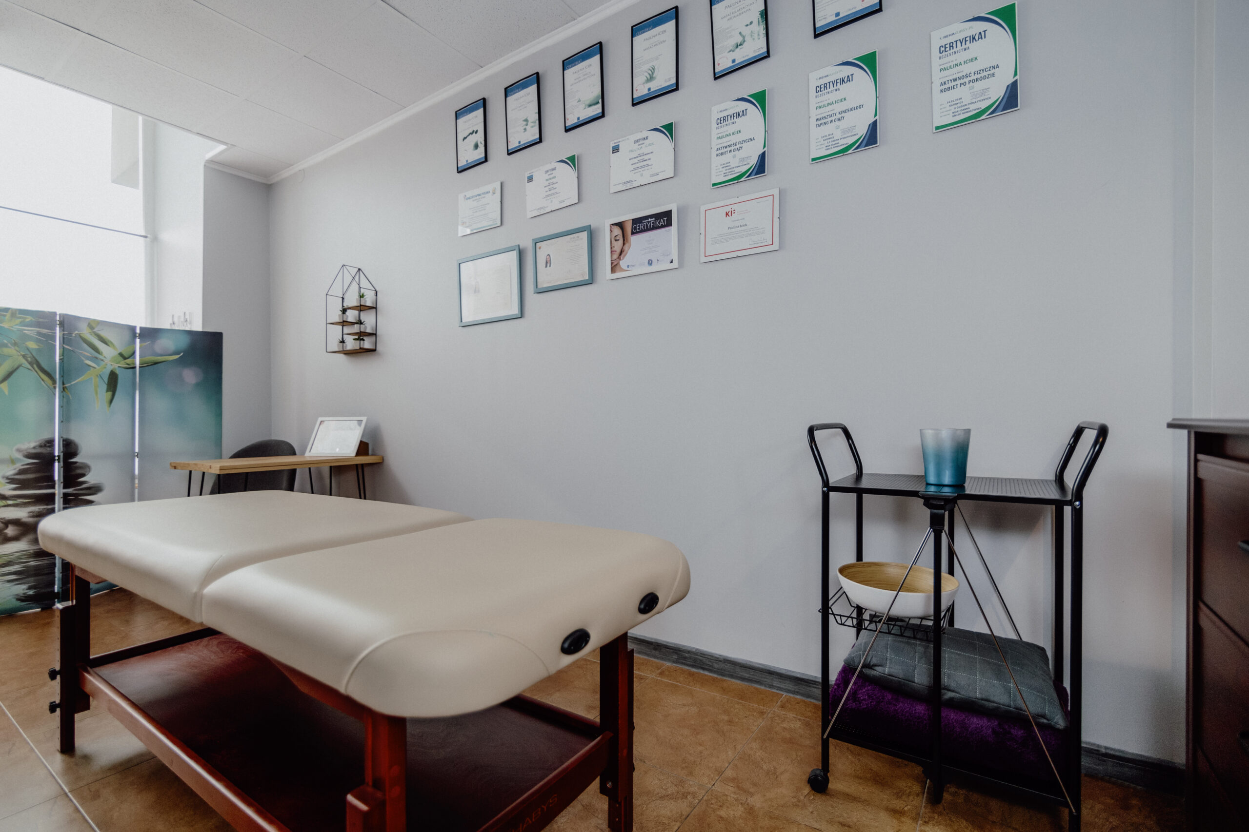 Gabinet masażu i fizjoterapii